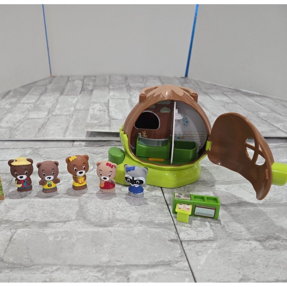 Timber Tots Hazelnut House Dollhouse 5 Paw Paw Figures 1 Raccoon Preschool